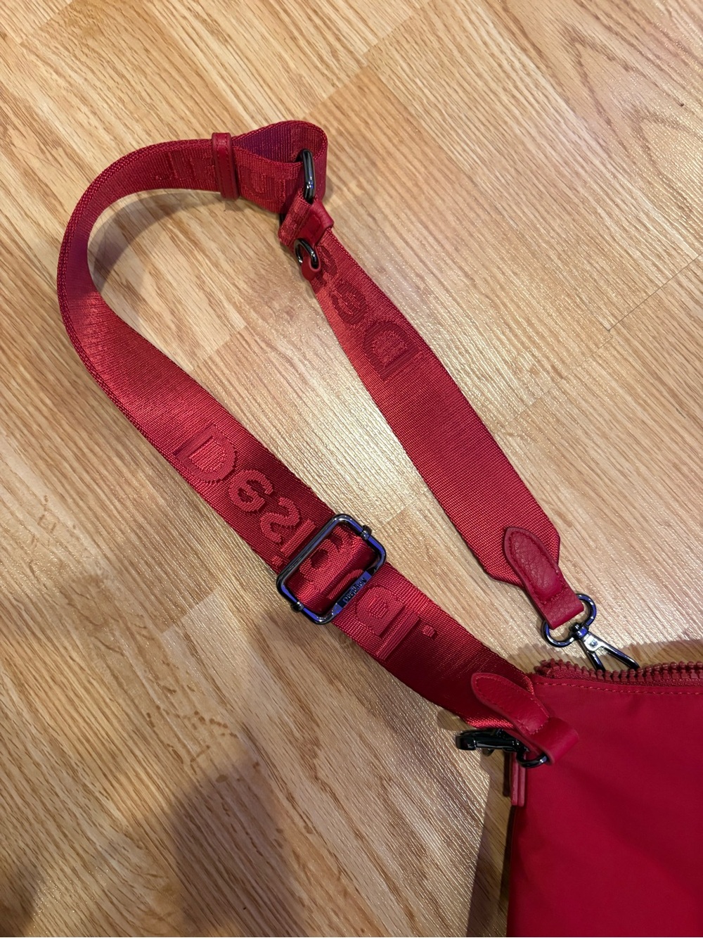 Desigual Red Tote with Embroidered Details - Picture 5 of 7